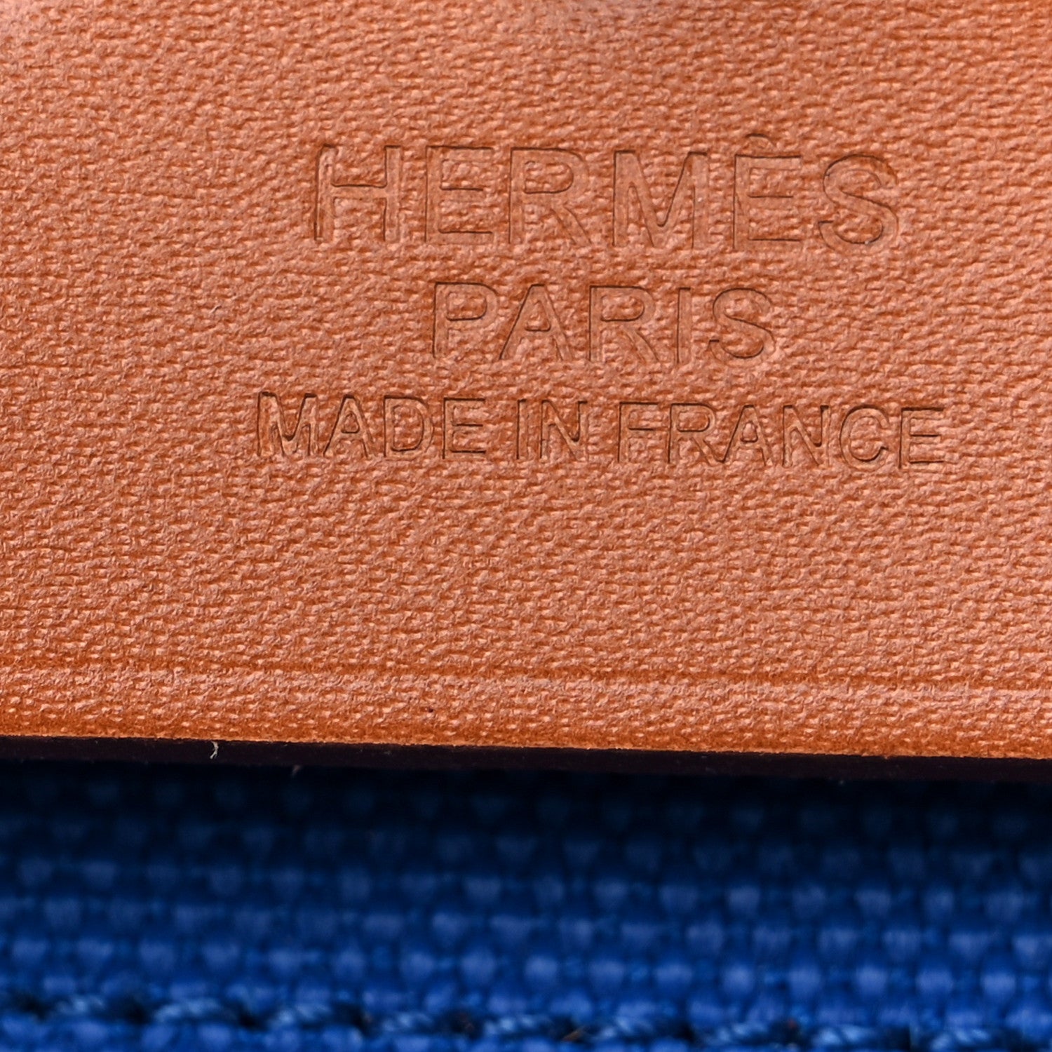 Hermes Military Toile Vache Hunter Herbag a Dos Zip Retourne Backpack Bleu France Fauve 7 of 12