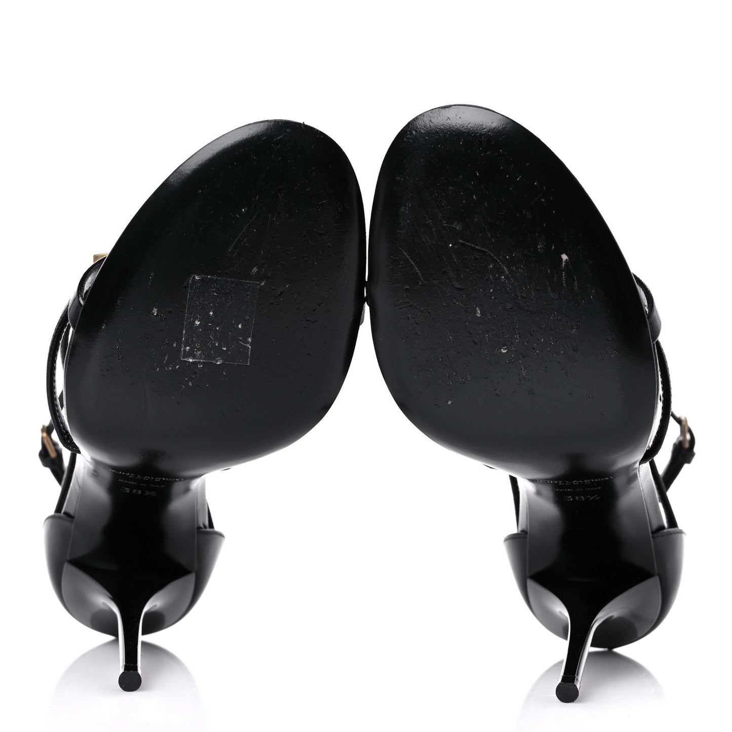Calfskin Cassandra 100 Sandals 38.5 Black