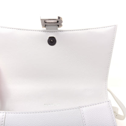 Balenciaga Grained Calfskin Small Hourglass Top Handle Bag White 11 of 13