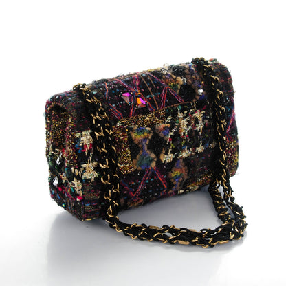 Chanel Tweed Crystal Embellished Small Paris Byzance Reissue Flap 3 of 7