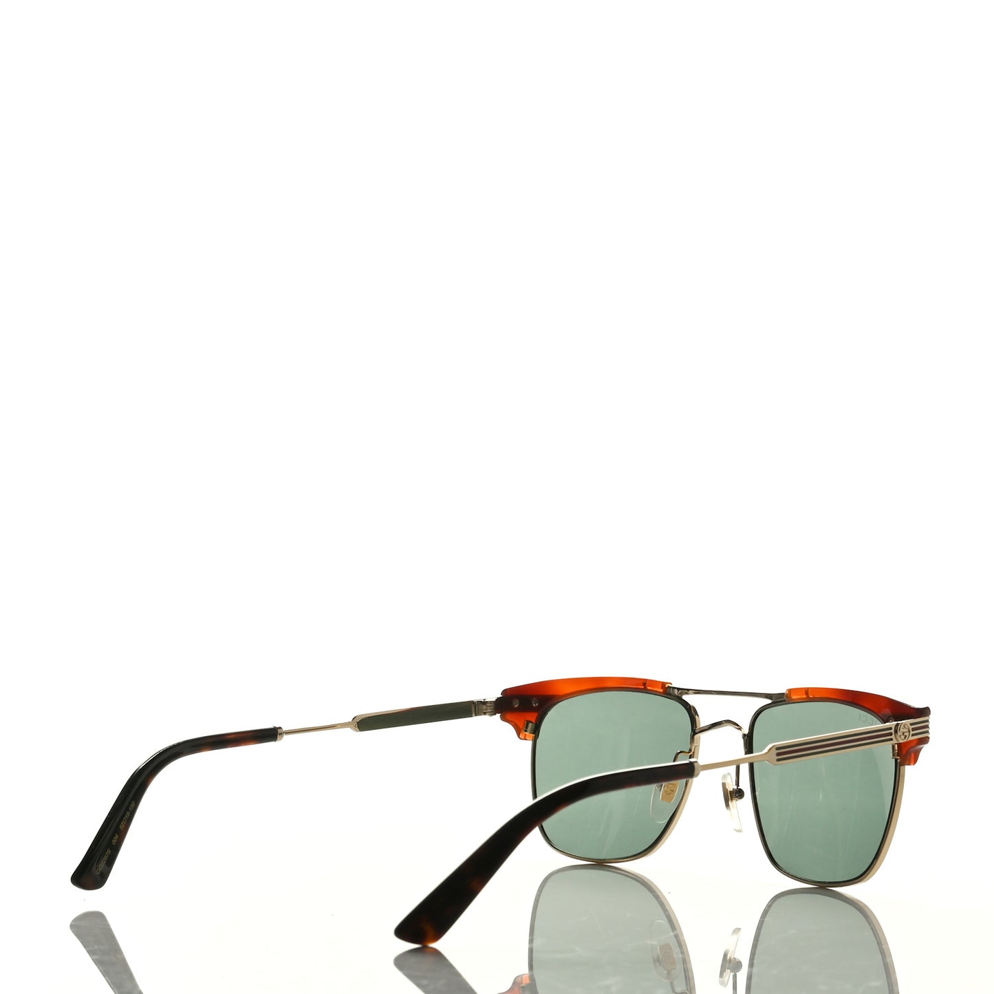 Acetate Square Frame Web Sunglasses GG0287S Light Tortoise