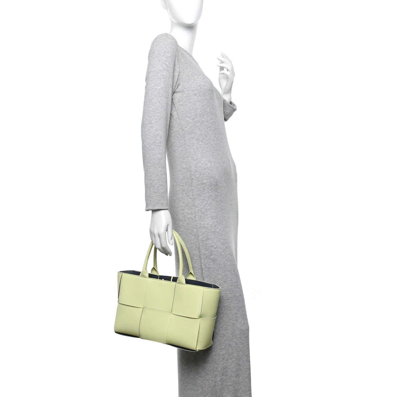 Bottega Veneta Nappa Maxi Intrecciato Small Arco Tote Lemon 2 of 15