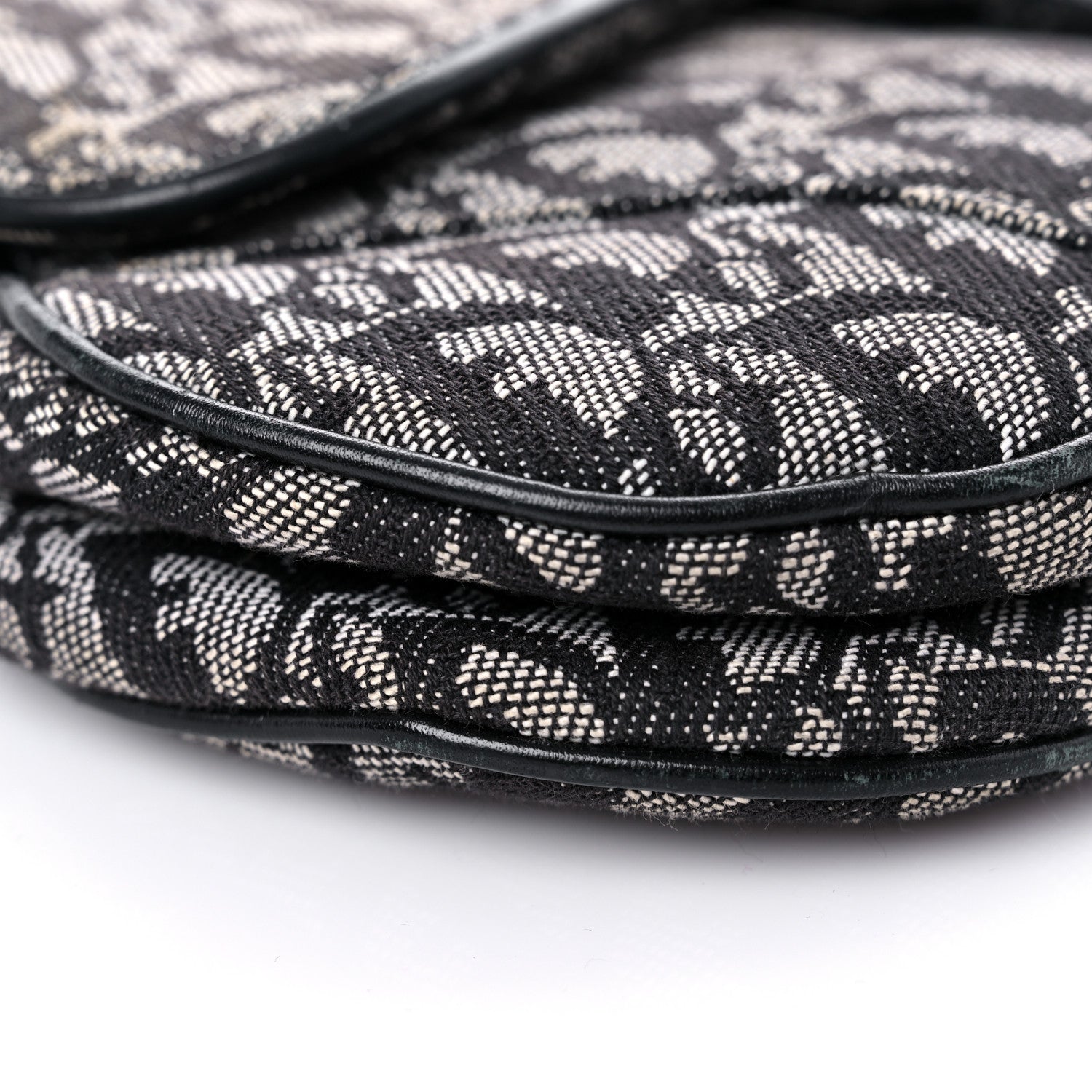 Christian Dior Monogram Saddle Bag Black 8 of 18