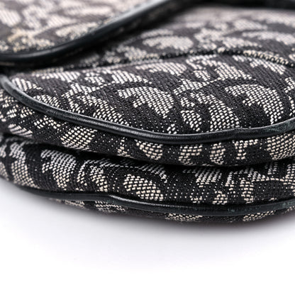 Christian Dior Monogram Saddle Bag Black 8 of 18
