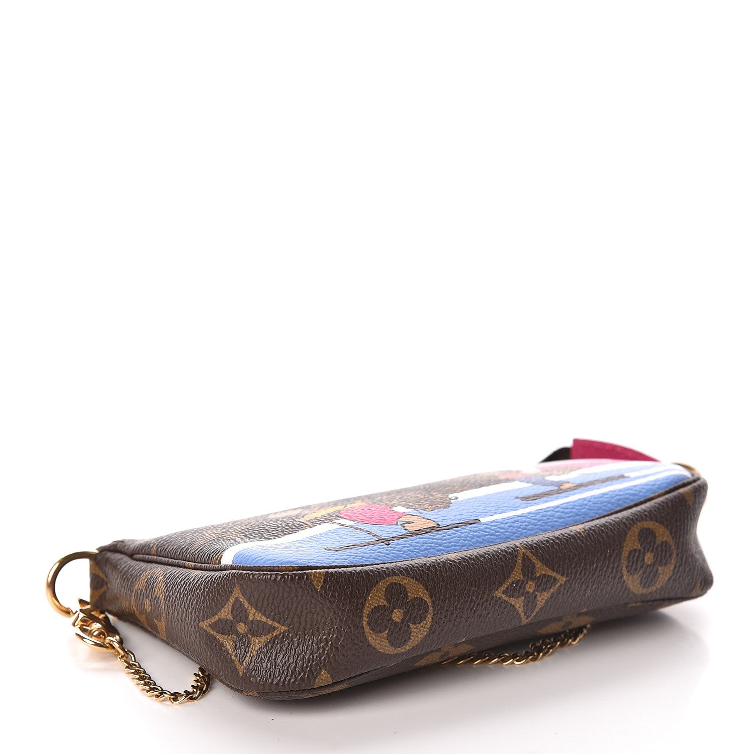 Louis Vuitton Monogram 2018 Christmas Animation Mini Bears Pochette Accessories 4 of 8