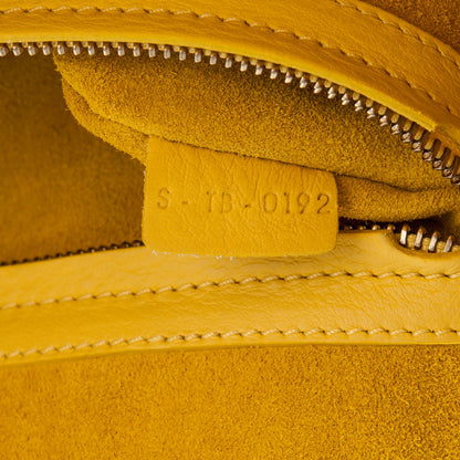 Celine Supple Calfskin Medium Phantom Luggage Sun Yellow 7 of 7