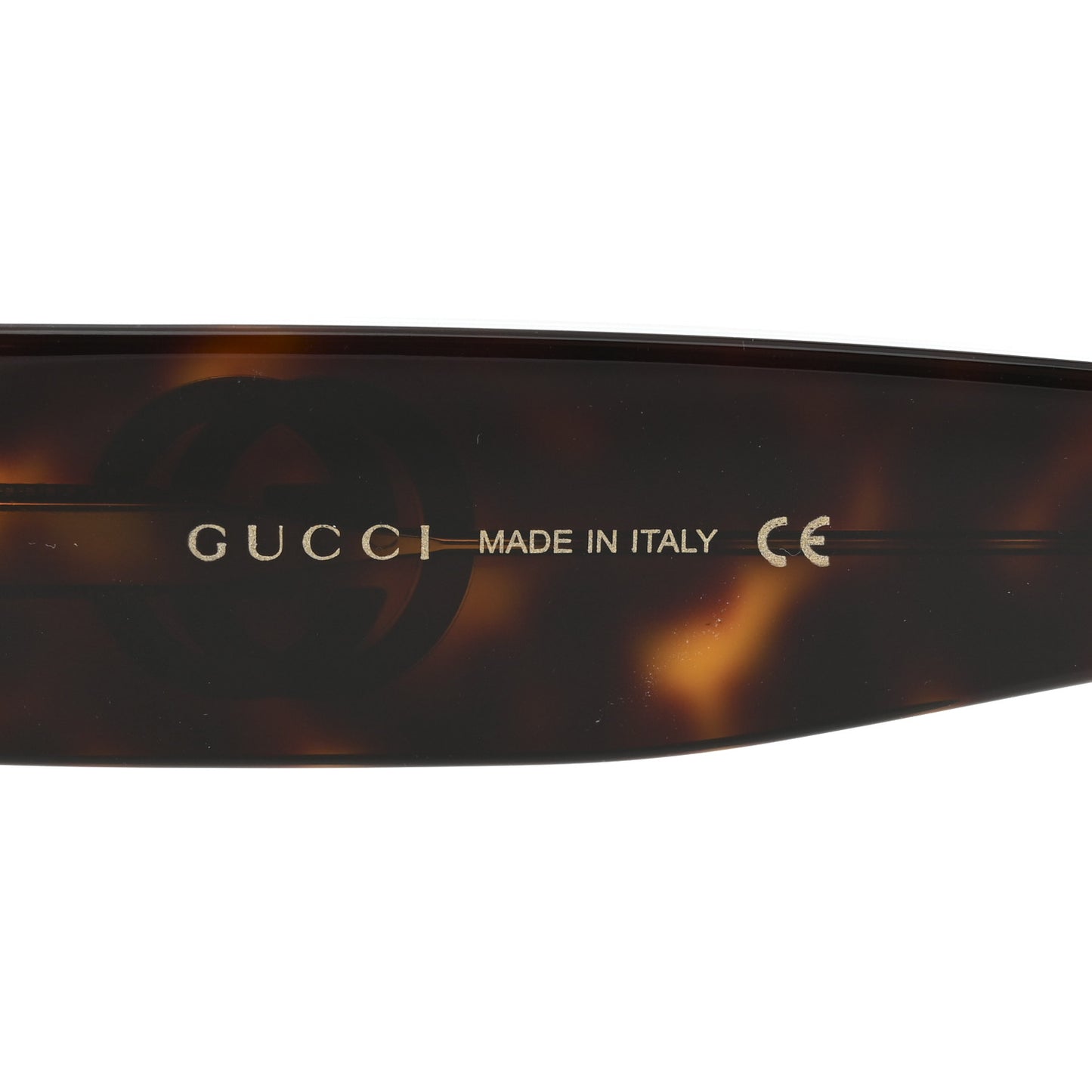 Oval Sunglasses GG0233S Tortoiseshell Gold