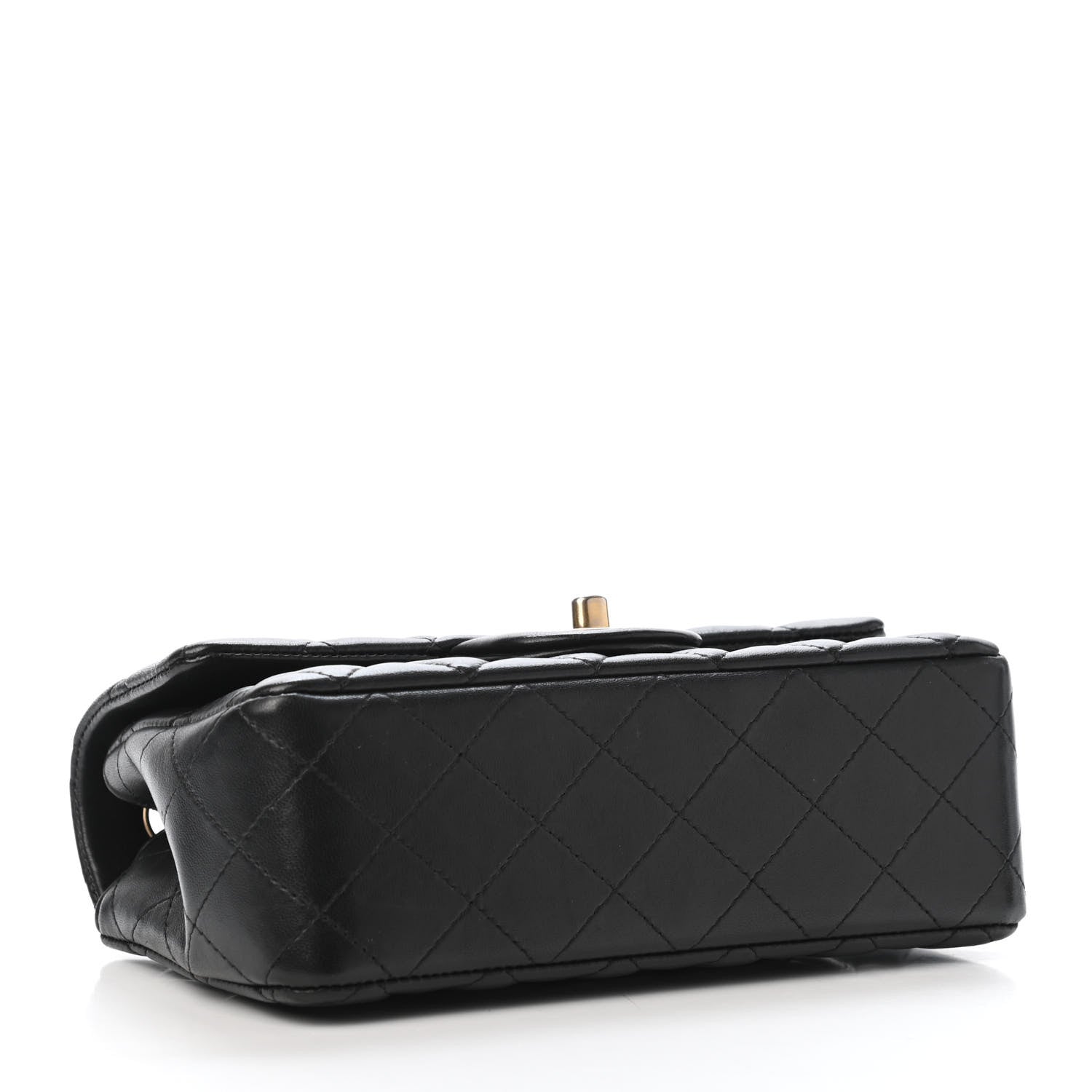 Chanel Lambskin Quilted Mini Rectangular Flap Black 3 of 4
