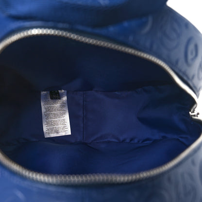 Gucci Textured Dollar Calfskin Web Debossed GG Kids Backpack Blue Agata 5 of 10