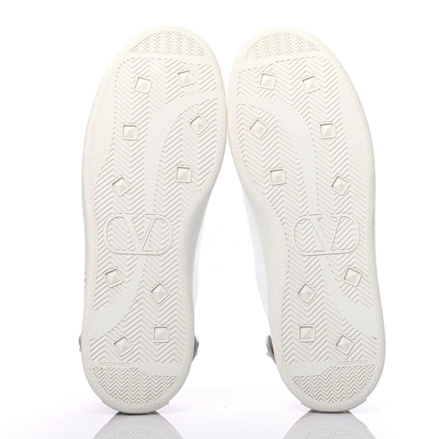 Calfskin Womens Backnet Sneakers 38 White Water Rose