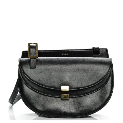 Chloe Calfskin Mini Georgia Crossbody Bag Black 1 of 7
