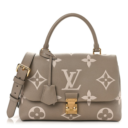 Louis Vuitton Empreinte Monogram Giant Madeleine MM Dove Grey Beige 1 of 8