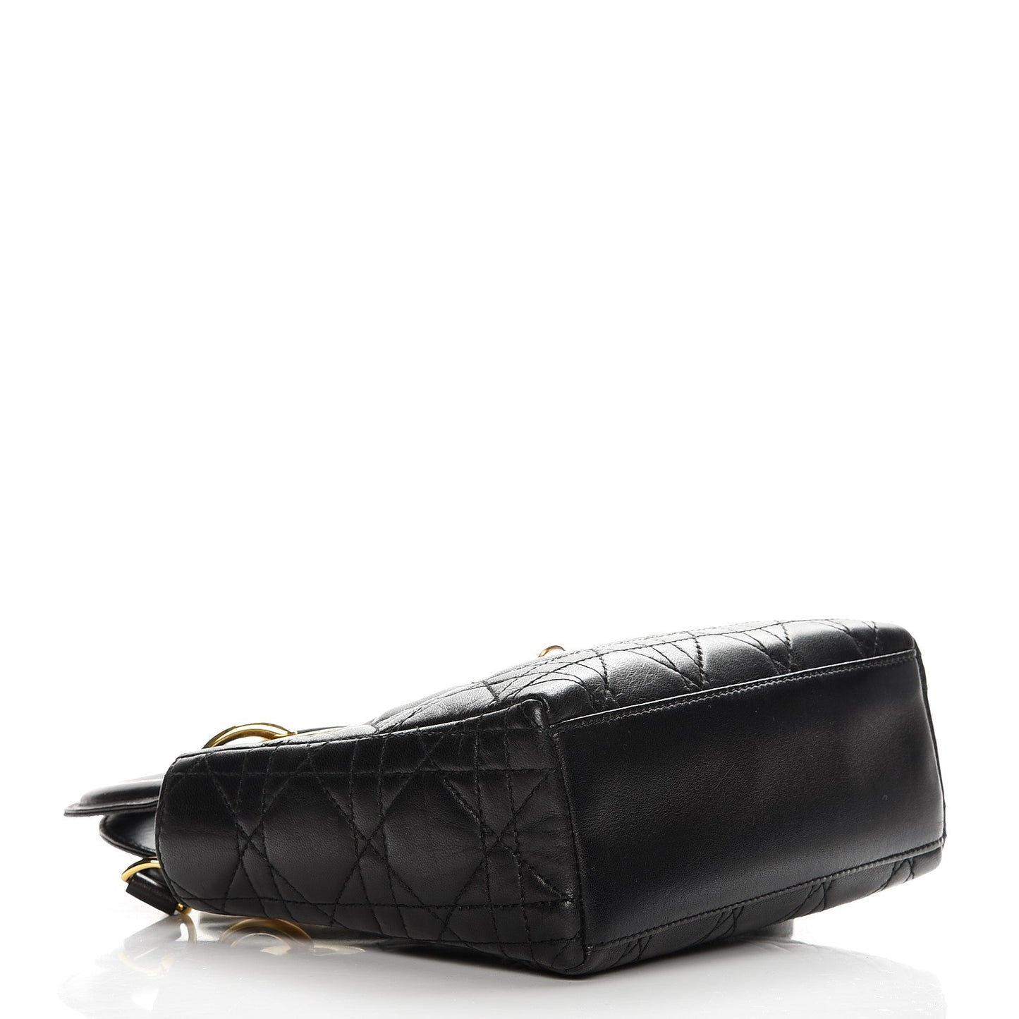 Lambskin Cannage Mini Lady Dior Black