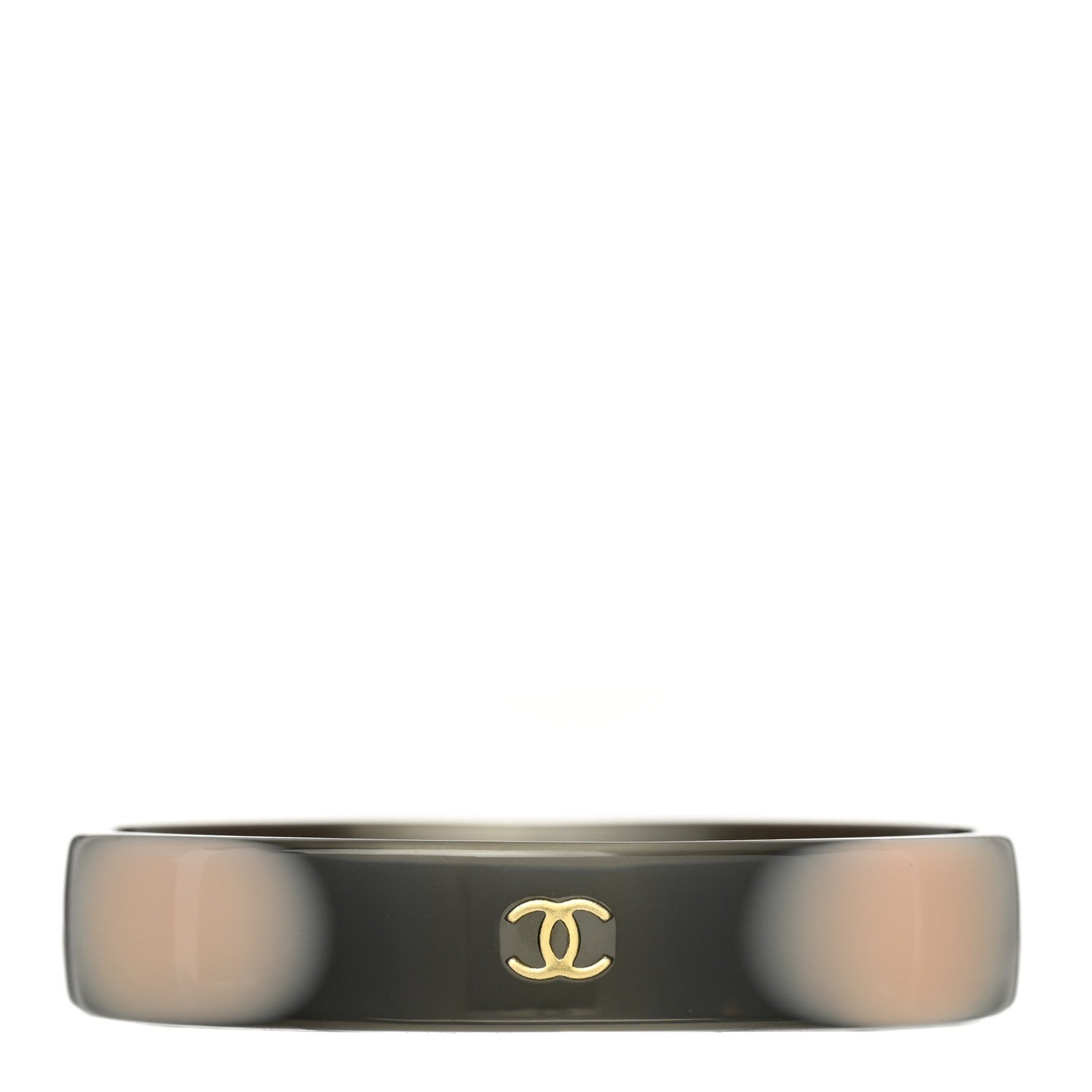 Chanel Resin Gradient CC Bangle Black Rose 1 of 5