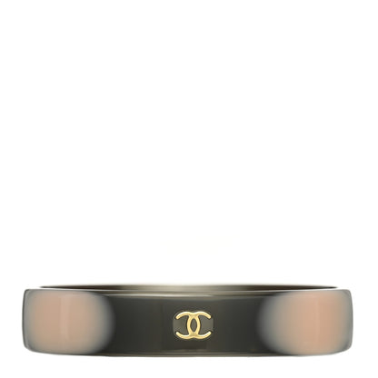 Chanel Resin Gradient CC Bangle Black Rose 1 of 5