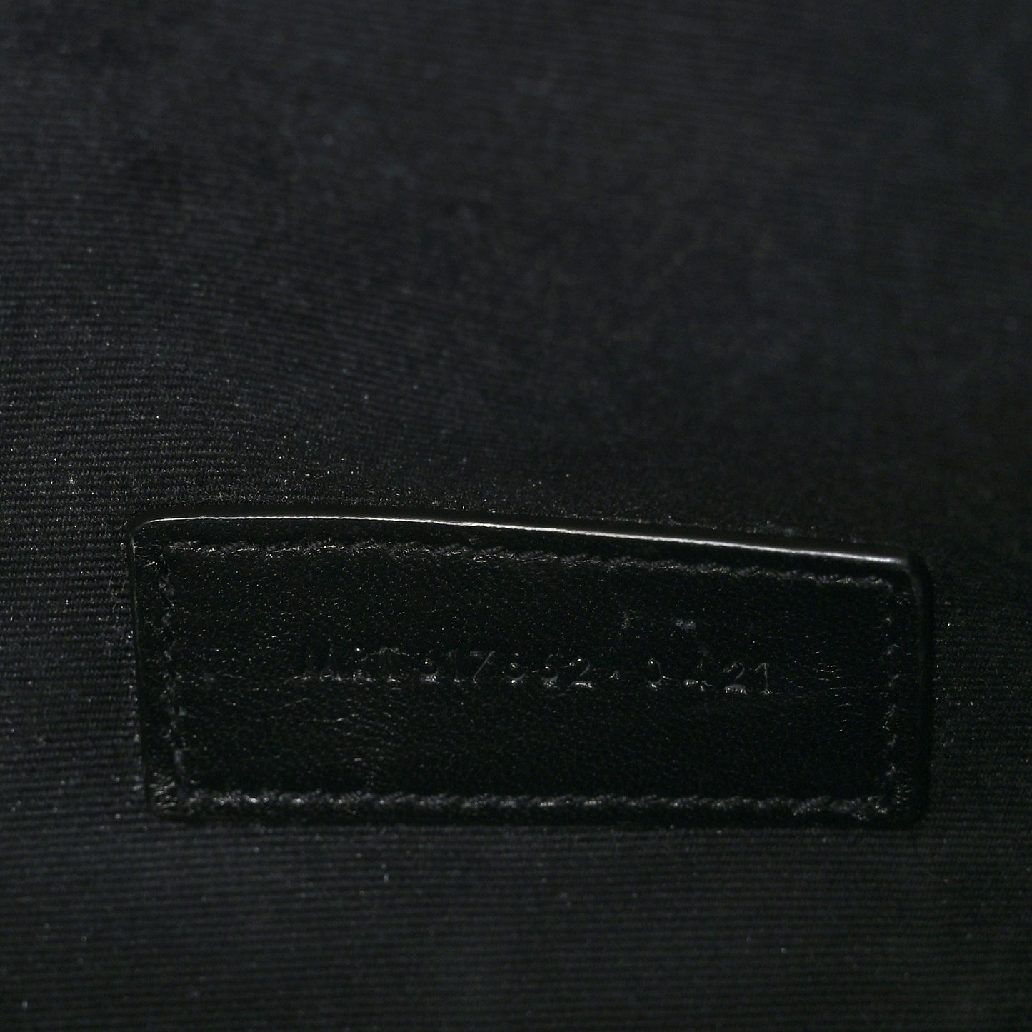 Grain De Poudre Matelasse Chevron Monogram Envelope Clutch Black