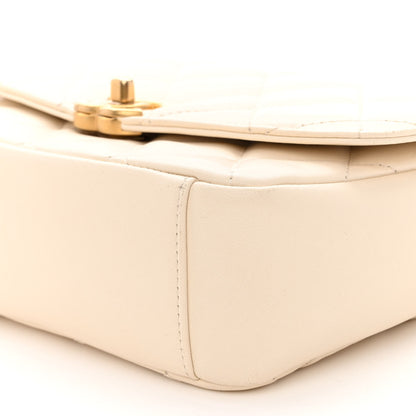 Chanel Lambskin Quilted CC Coin Flap Bag White 10 of 10