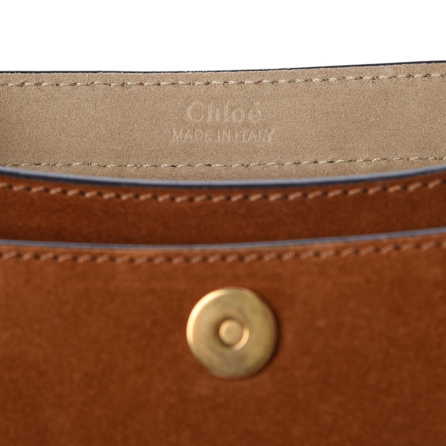 Suede Calfskin Braided Mini Hudson Shoulder Bag Caramel