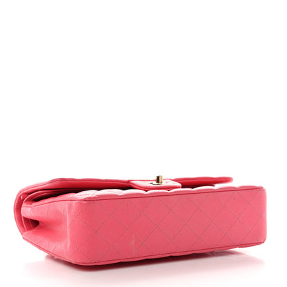 Chanel Shiny Caviar Quilted Medium Double Flap Pink 4 of 12
