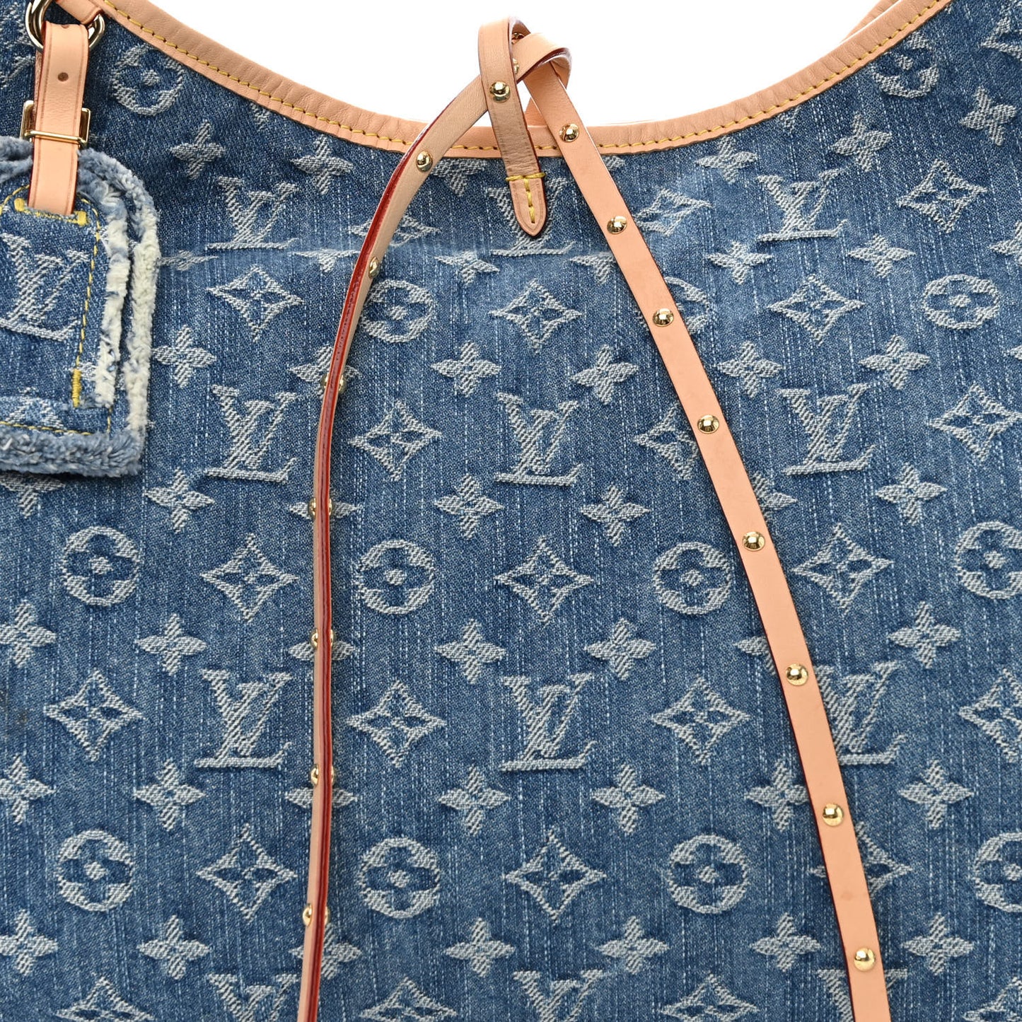 Monogram Denim CarryAll MM Blue