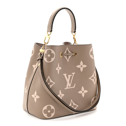 Louis Vuitton Empreinte Monogram Giant Neonoe MM Tourterelle Creme 4 of 11