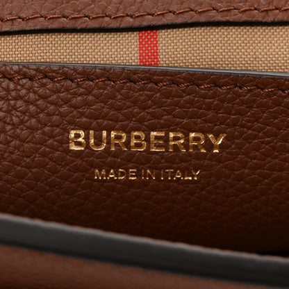 Burberry Calfskin Vintage Check Note Crossbody Bag Tan 6 of 12