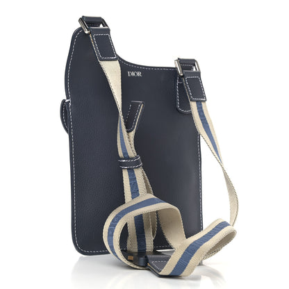 Christian Dior Calfskin Mens Messenger Bag Black 2 of 8