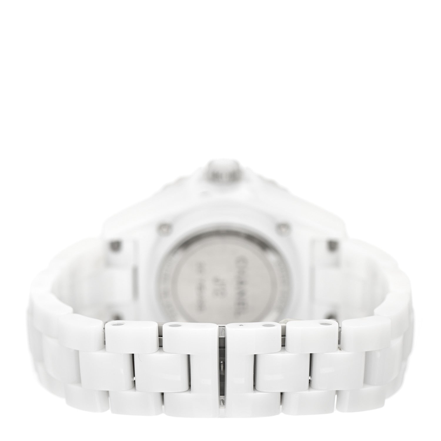 Chanel Stainless Steel Ceramic Diamond 33mm J12 Limited Edition Quartz Watch White 3 of 5