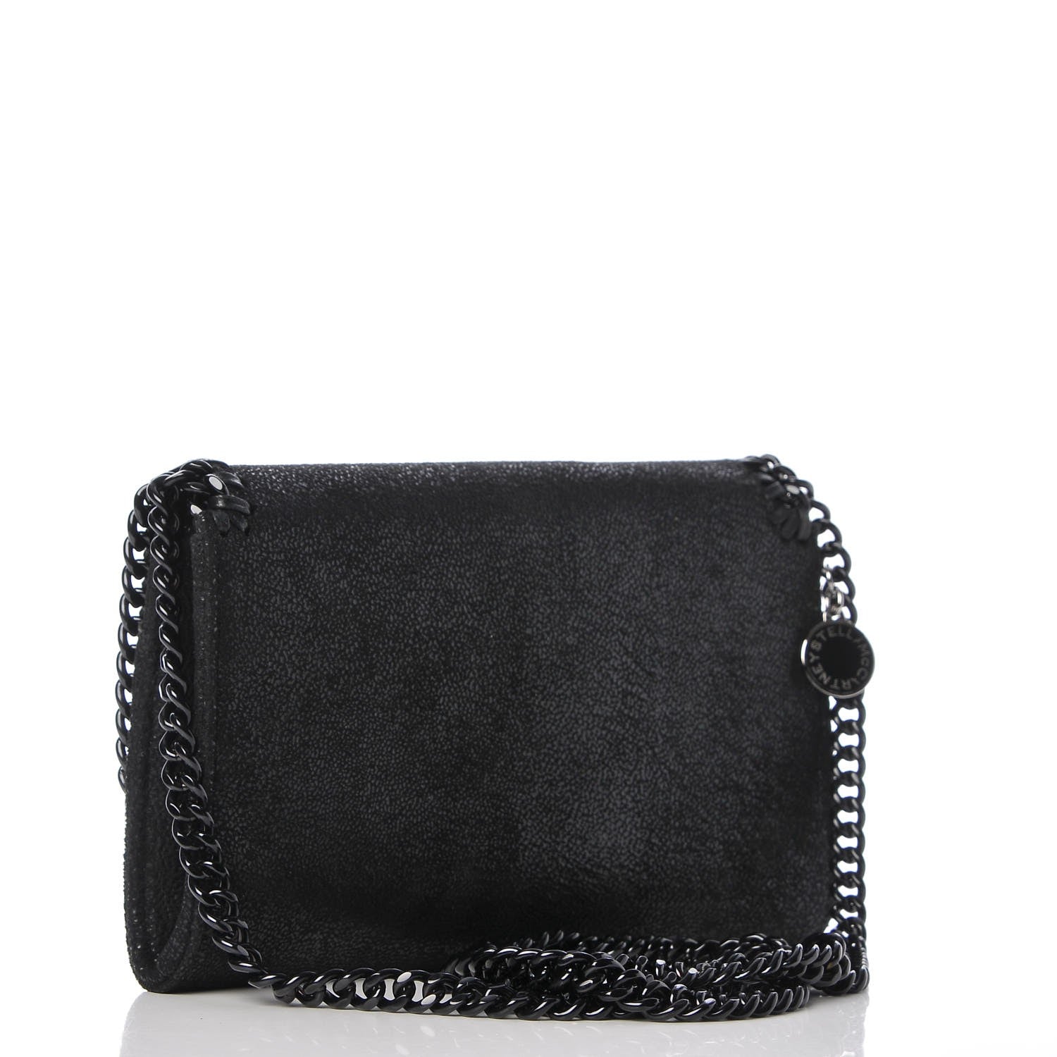 Stella McCartney Shaggy Deer Falabella Crossbody Clutch Black 3 of 7