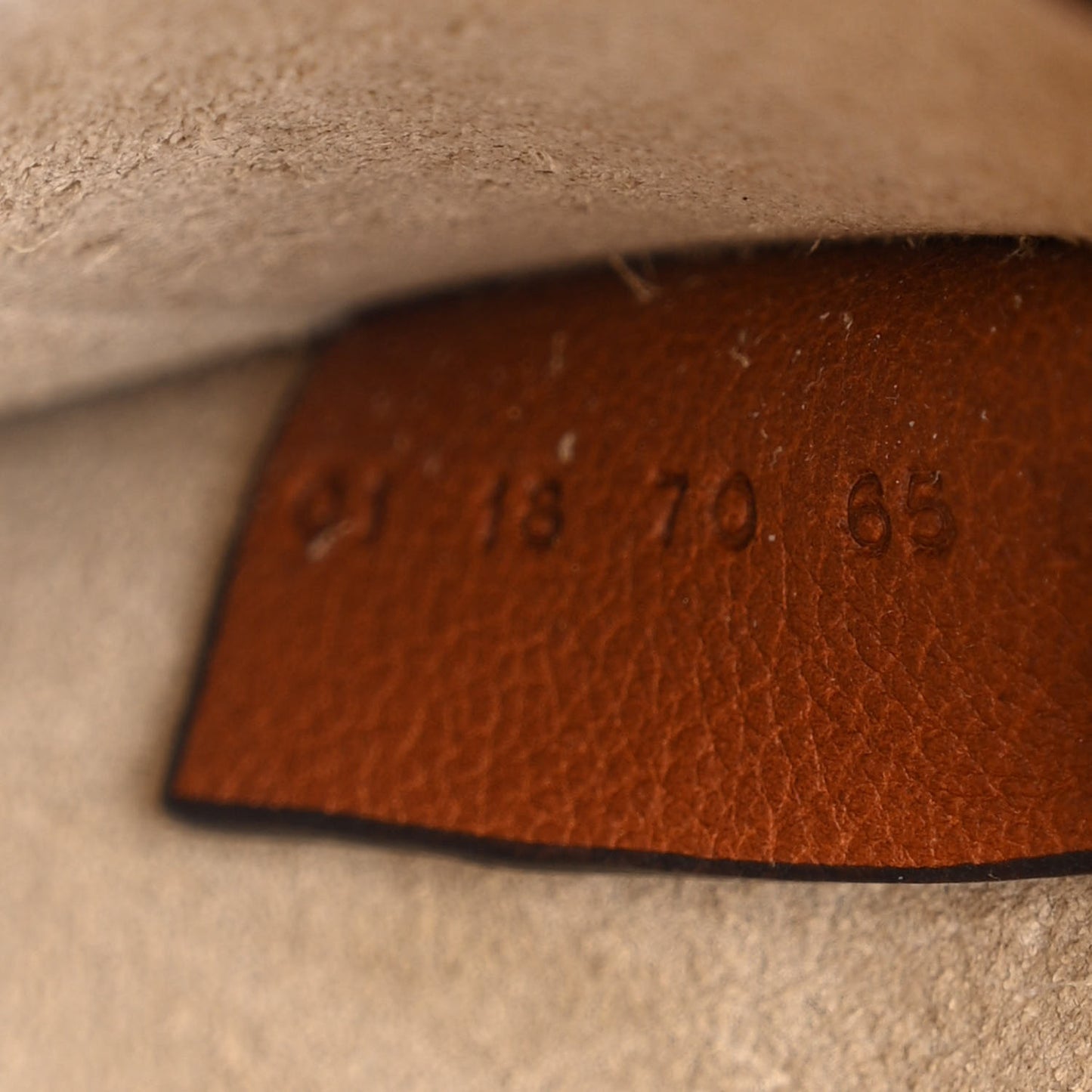Calfskin Suede Small Nile Bracelet Bag Caramel
