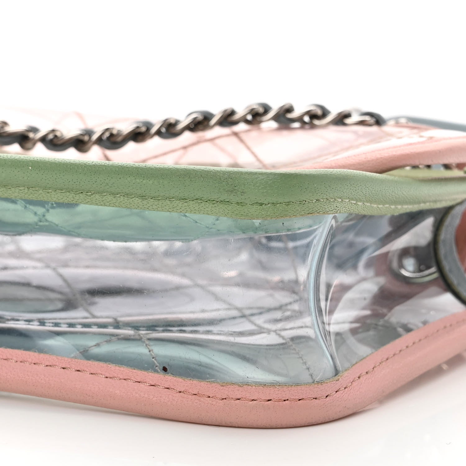 Chanel Lambskin PVC Quilted Mini Coco Splash Flap Blue Green 10 of 10