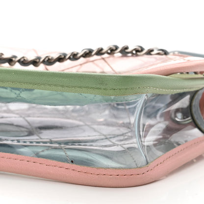 Chanel Lambskin PVC Quilted Mini Coco Splash Flap Blue Green 10 of 10