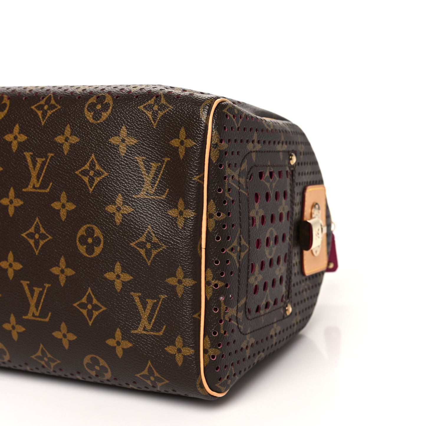 Monogram Perforated Speedy 30 Fuchsia