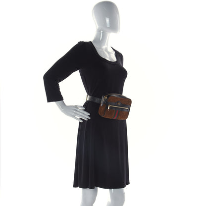 Gucci Suede Small Ophidia Belt Bag 75 30 Brown 2 of 9