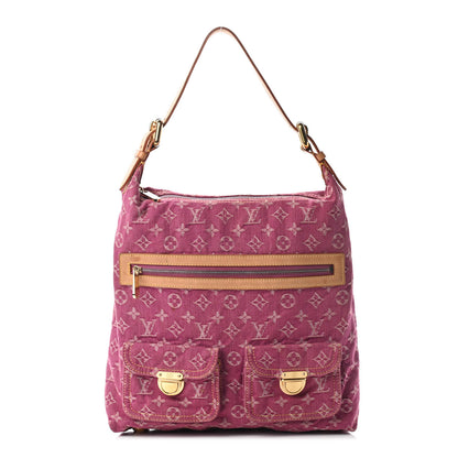 Louis Vuitton Denim Baggy GM Fuchsia 1 of 8