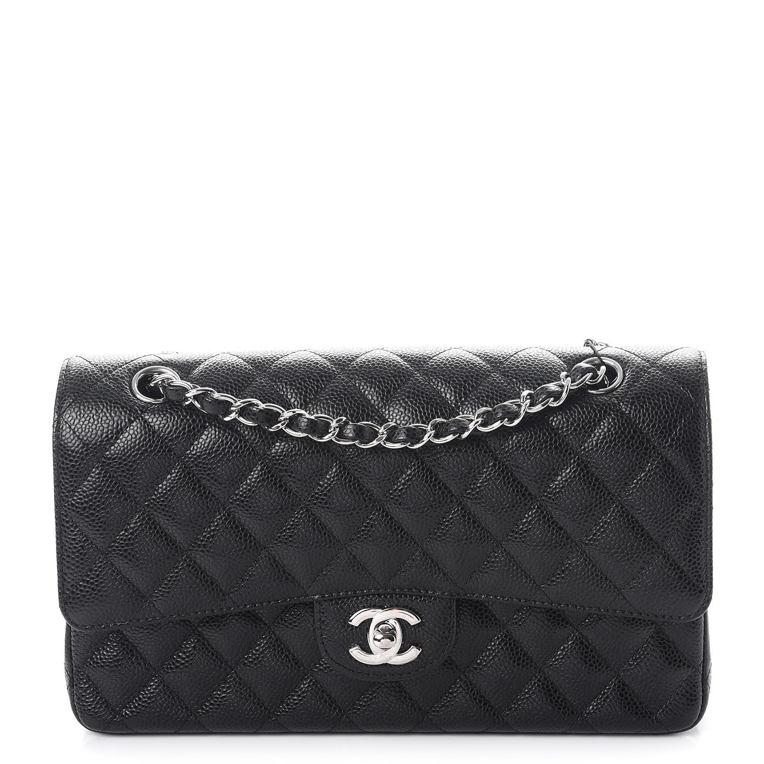 Chanel Caviar Quilted Medium Double Flap Black 1 of 9