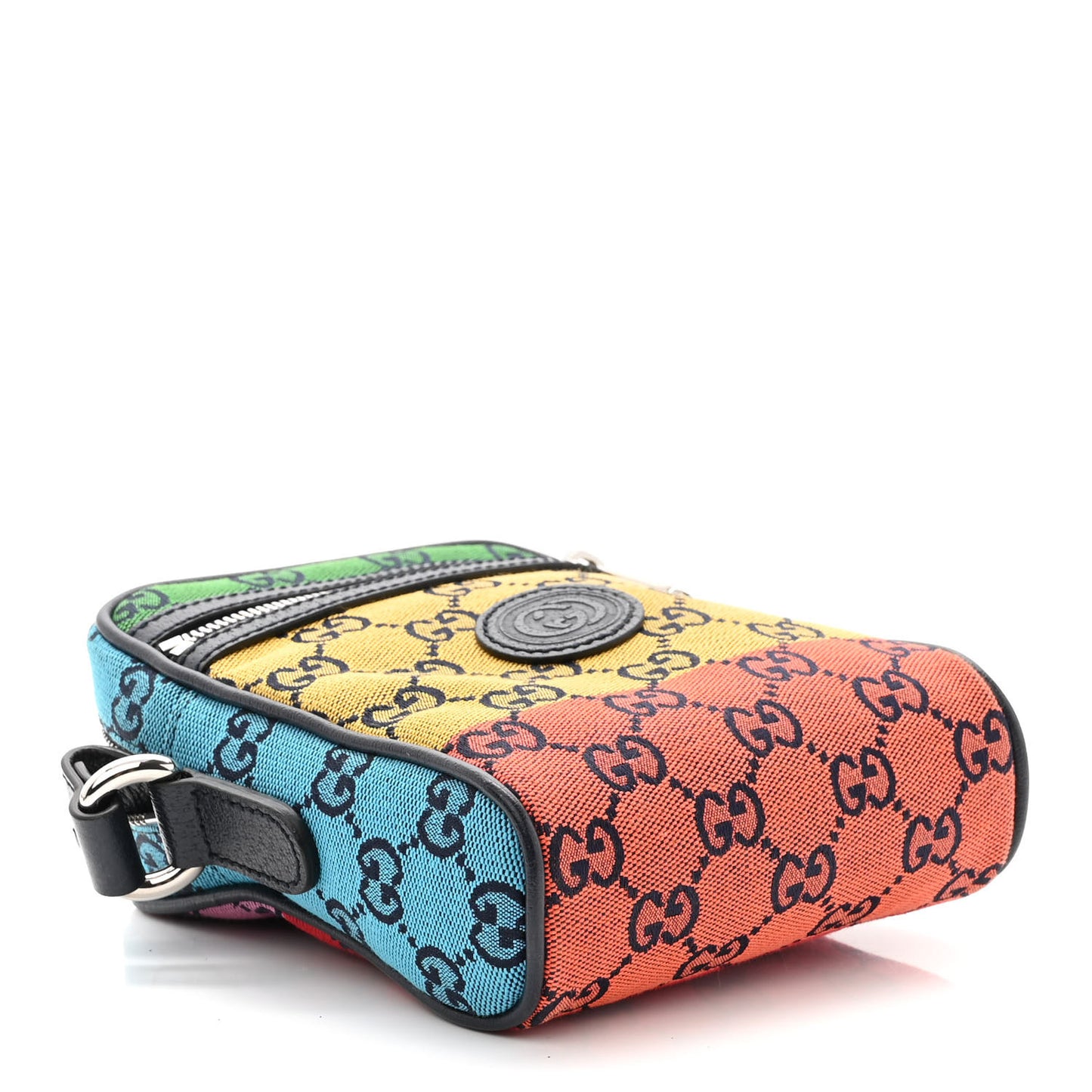 Monogram Multicolor Mini Retro Interlocking G Messenger Blue Rainbow Light Blue