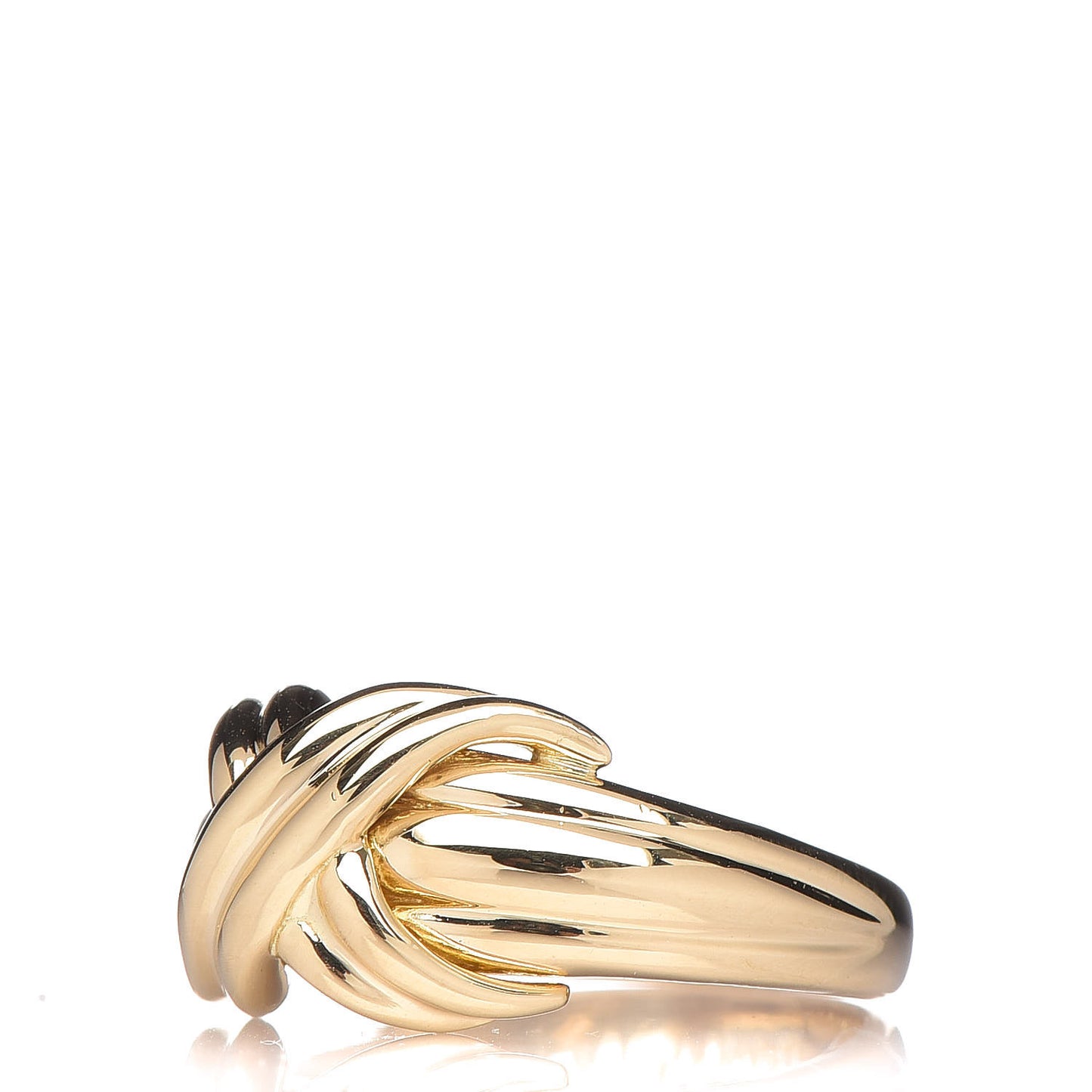 18K Yellow Gold Signature X Ring 48 4.5