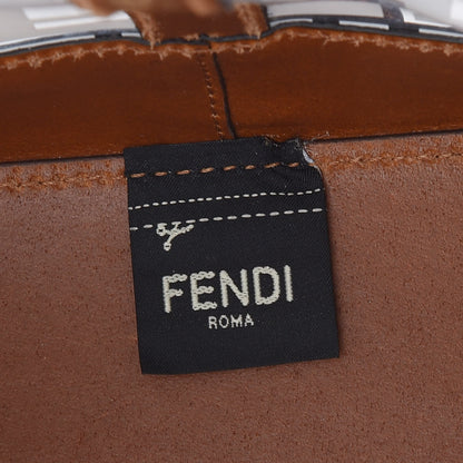 Fendi TPU FF Vitello Aura F is Fendi Grande Mon Tresor Bucket Bag White Cuoio 6 of 12