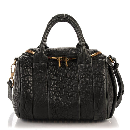 Alexander Wang Pebbled Lambskin Rockie Black Antique Brass Hardware 1 of 7