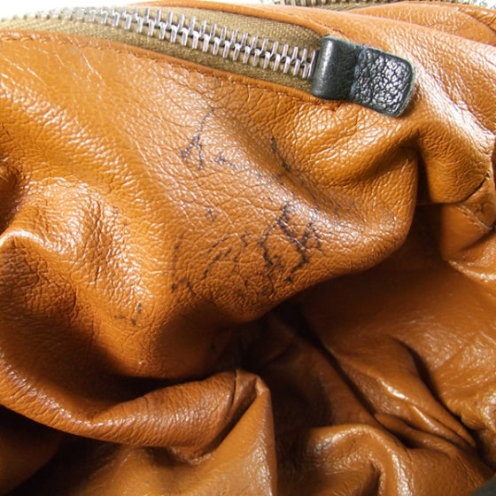 Leather Handbag Navy