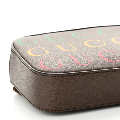 Gucci Textured Dollar Calfskin Gucci 100 Aria Belt Bag 80 32 New Acero Multicolor 7 of 8