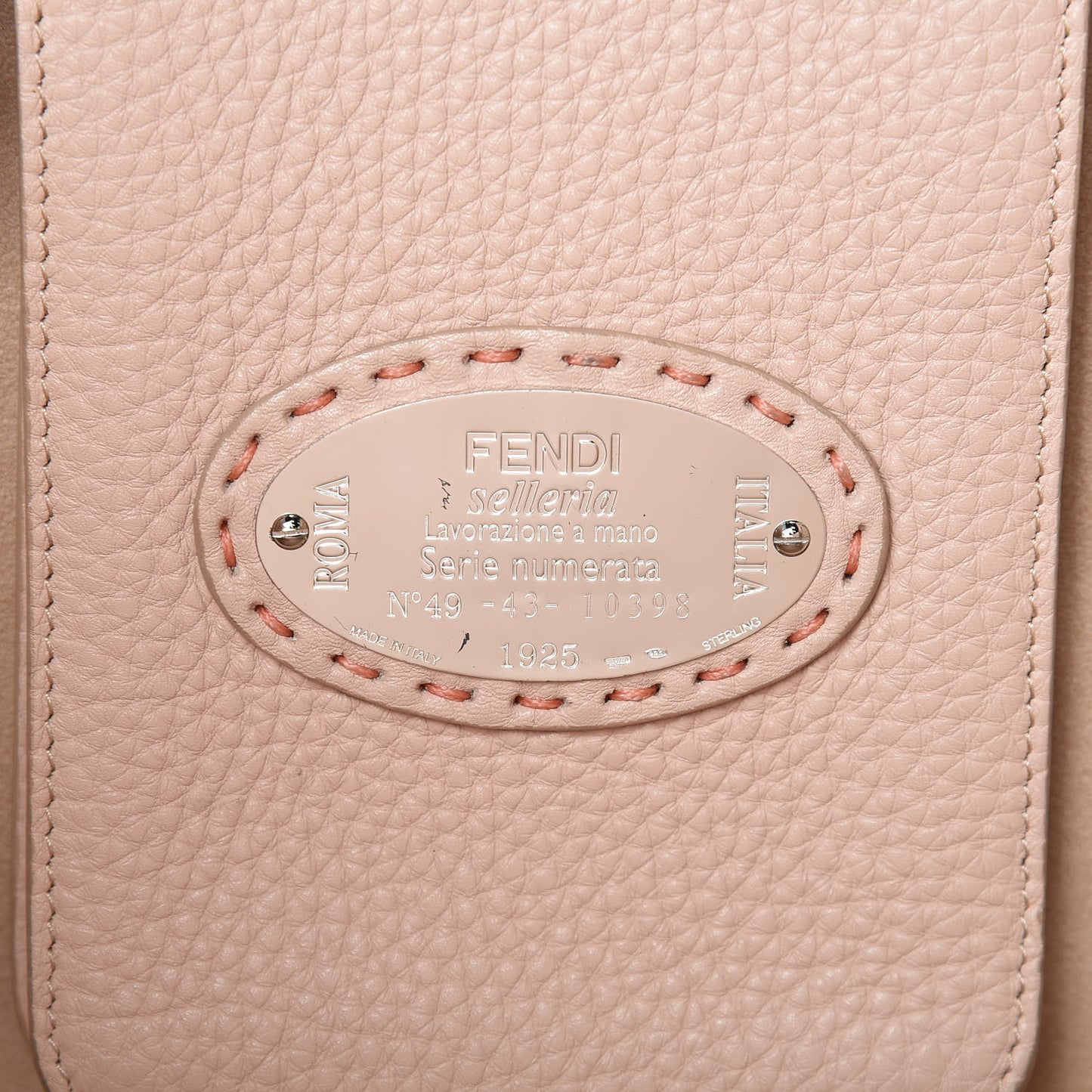 Cuoio Romano Selleria Bi-Color Large Carla Shopping Tote Pesca Rosa Plaster