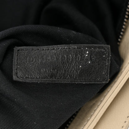 Saint Laurent Vintage Lambskin Chevron Monogram Large Nolita Crema Soft 7 of 14