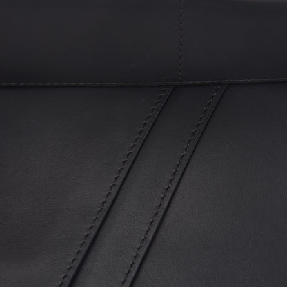 Fendi Cuoio Romano Glazed Fabric FF 1974 Wallet on Strap Black 7 of 10