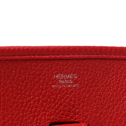 Hermes Taurillon Clemence Amazone Evelyne III PM Rouge Casaque 6 of 12