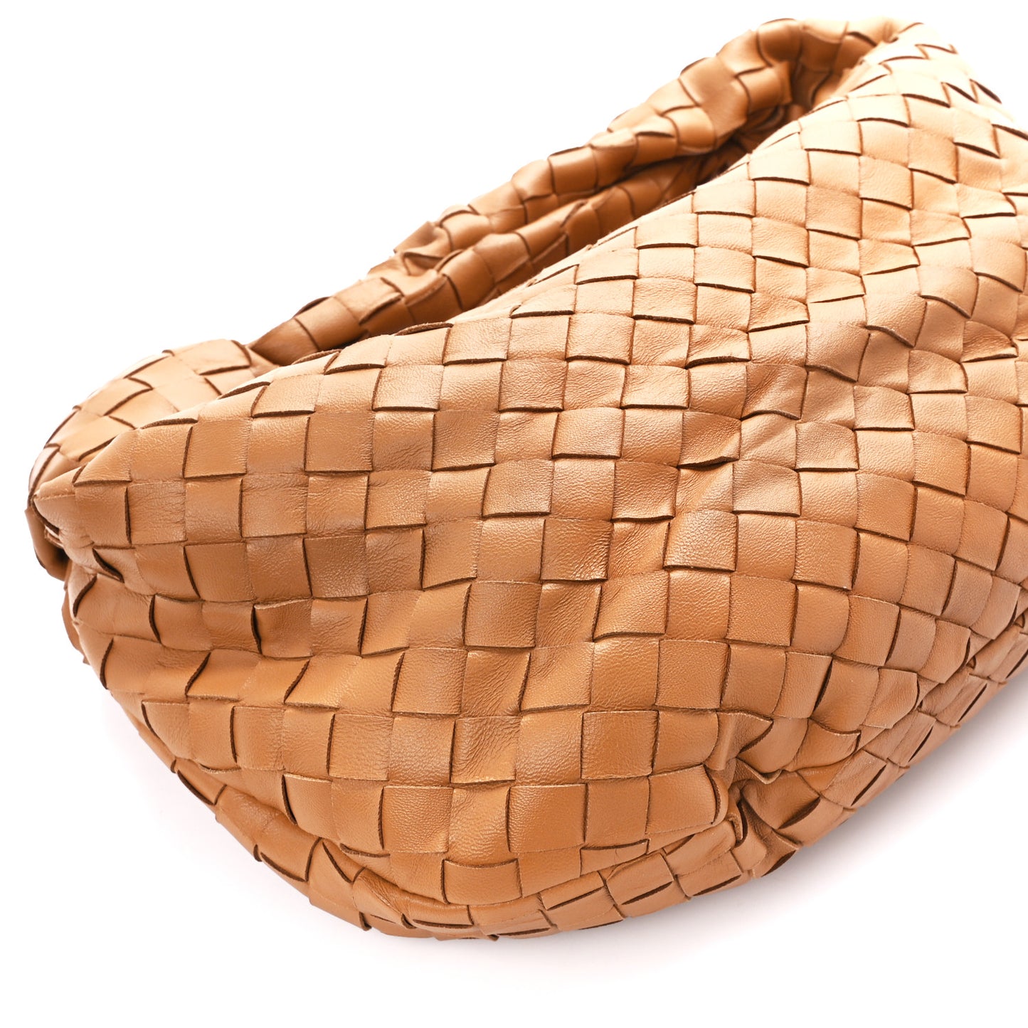 Nappa Intrecciato Teen Jodie Hobo Caramel