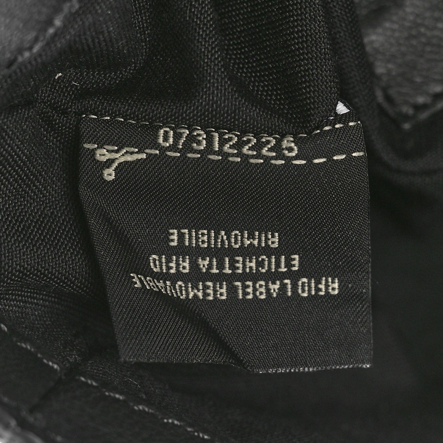 Nappa FF 1974 Embossed Mini Baguette Black