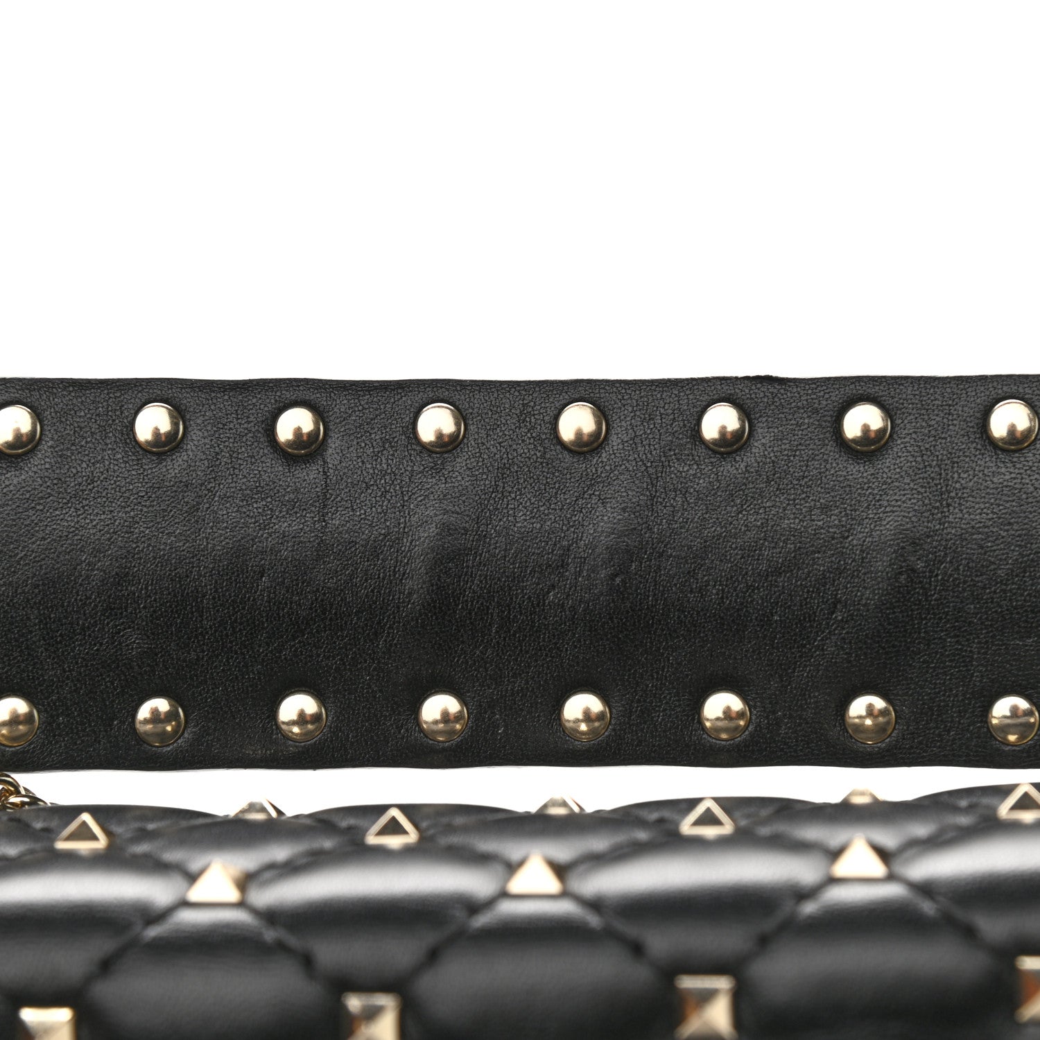 Valentino Garavani Lambskin Medium Rockstud Spike Shoulder Bag Black 11 of 11