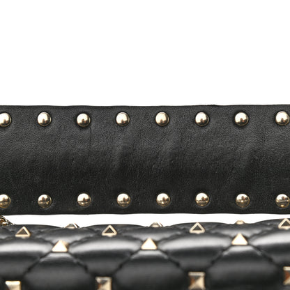 Valentino Garavani Lambskin Medium Rockstud Spike Shoulder Bag Black 11 of 11